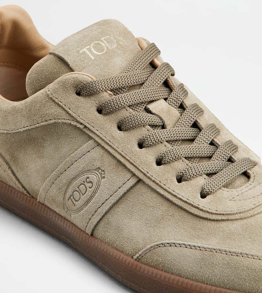 Tod's Panelled Low-top Sneakers In Brown