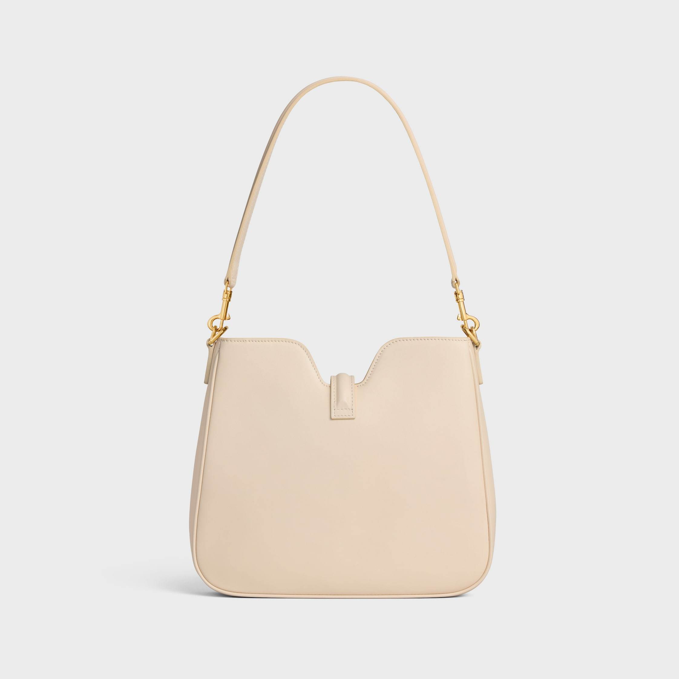 Celine Small Camille 16 Soft Bag In Smooth Calfskin In White