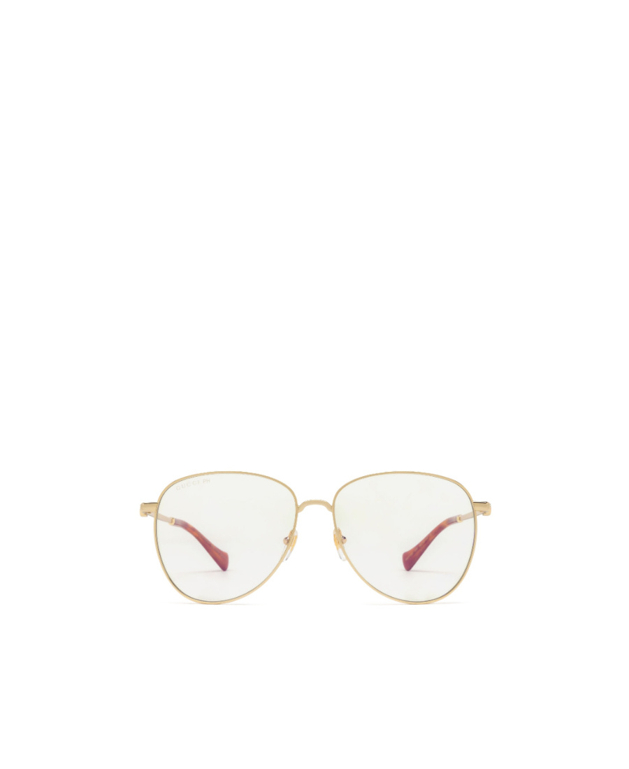 Gucci Double G Logo-engraved Cat-eye Frame Glasses In White
