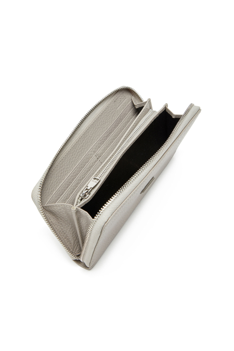 Diesel Zip Wallet In Gray