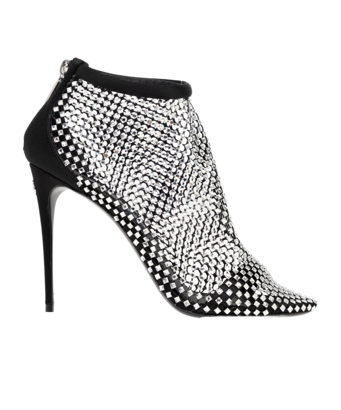 Dolce & Gabbana Rhinestone-embellished Satin Pumps In Black