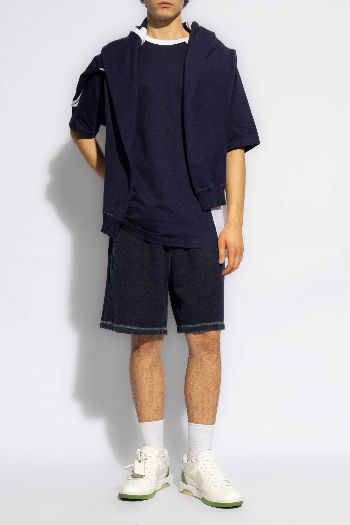 Dsquared2 Block Design Crew Neck Short Sleeve T-shirts In Black