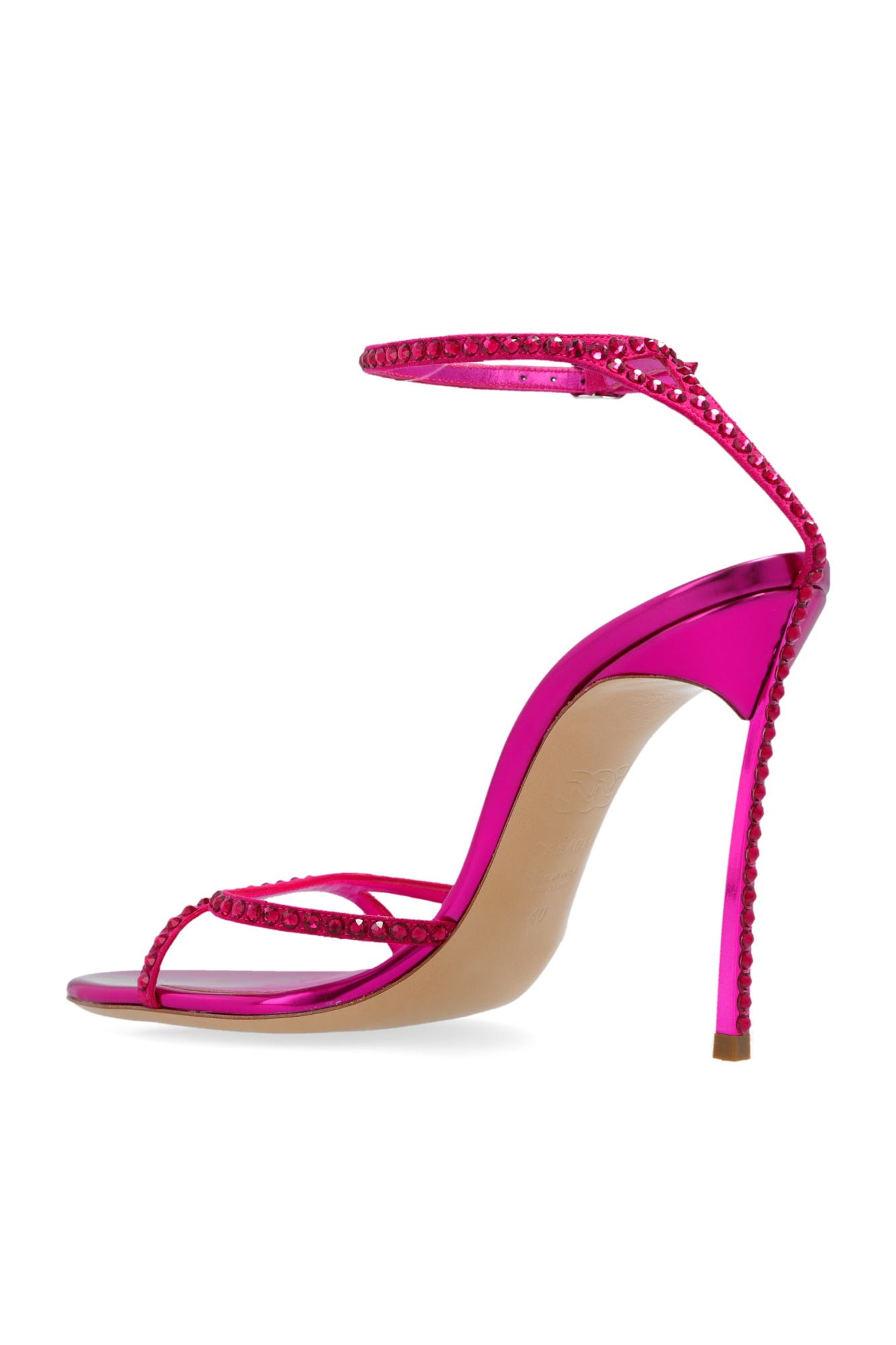 Shop Casadei 120mm Alice Sandals In Pink