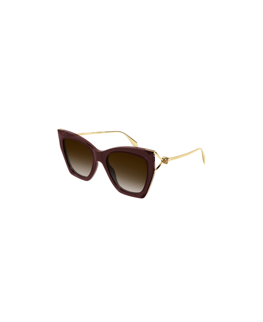 Alexander Mcqueen Eyewear Cat-eye Frame Sunglasses In Brown