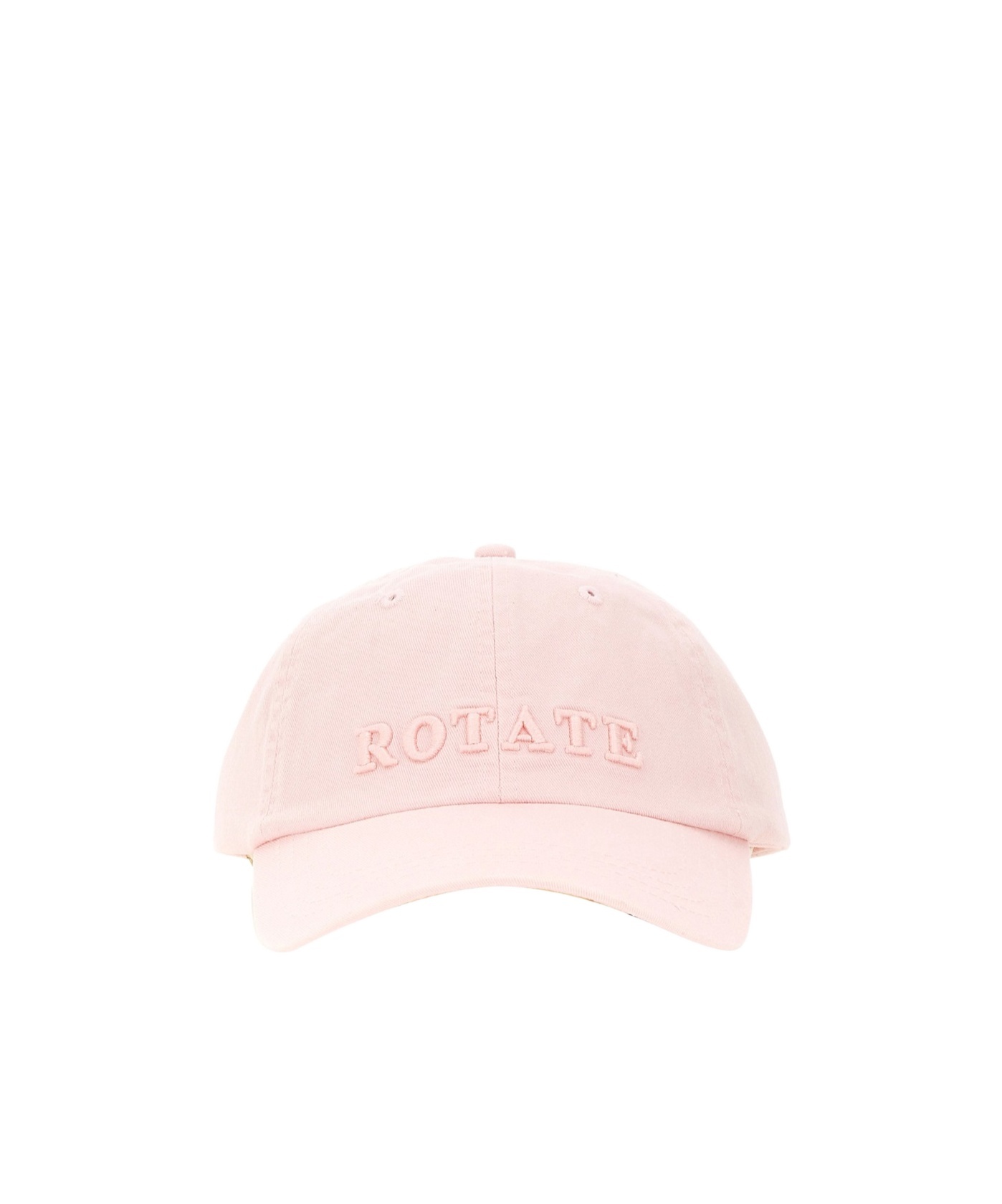 Rotate Birger Christensen Rotate Logo Embroidered Baseball Cap In Pink