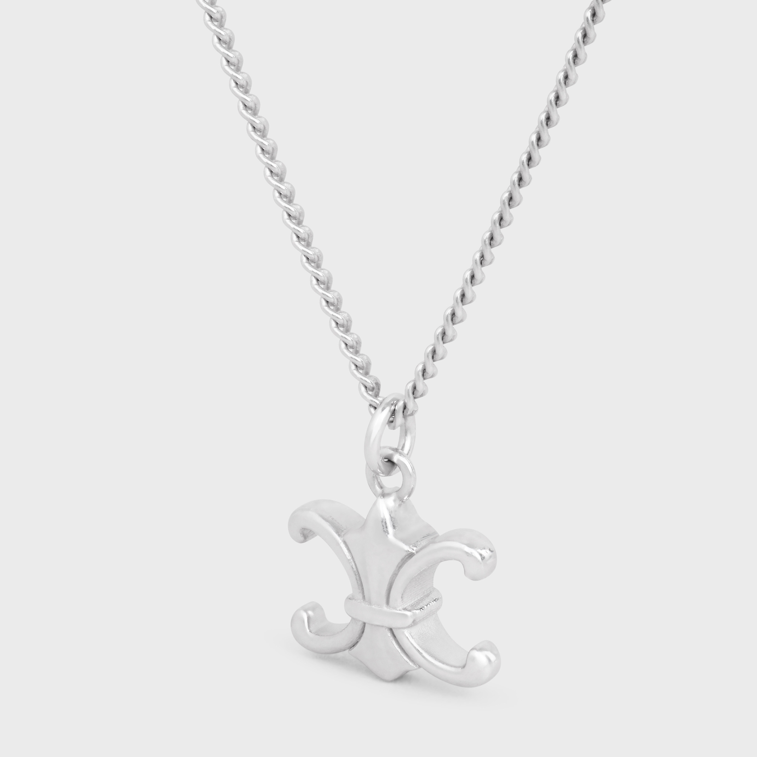 Celine Pendant Necklace In White