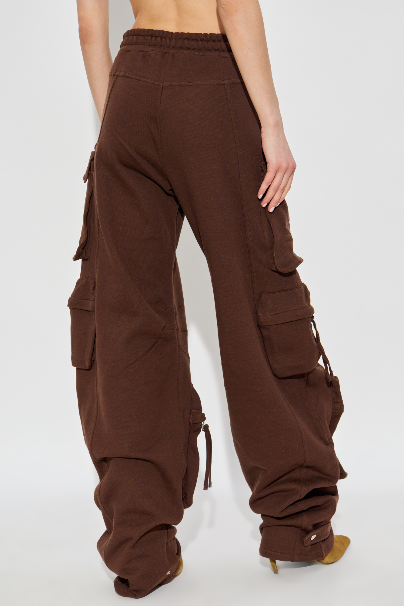 Attico Cargo Fern Pants In Brown