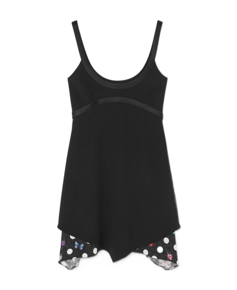 Versace X Dua Lipa Butterflies Minidress In Black