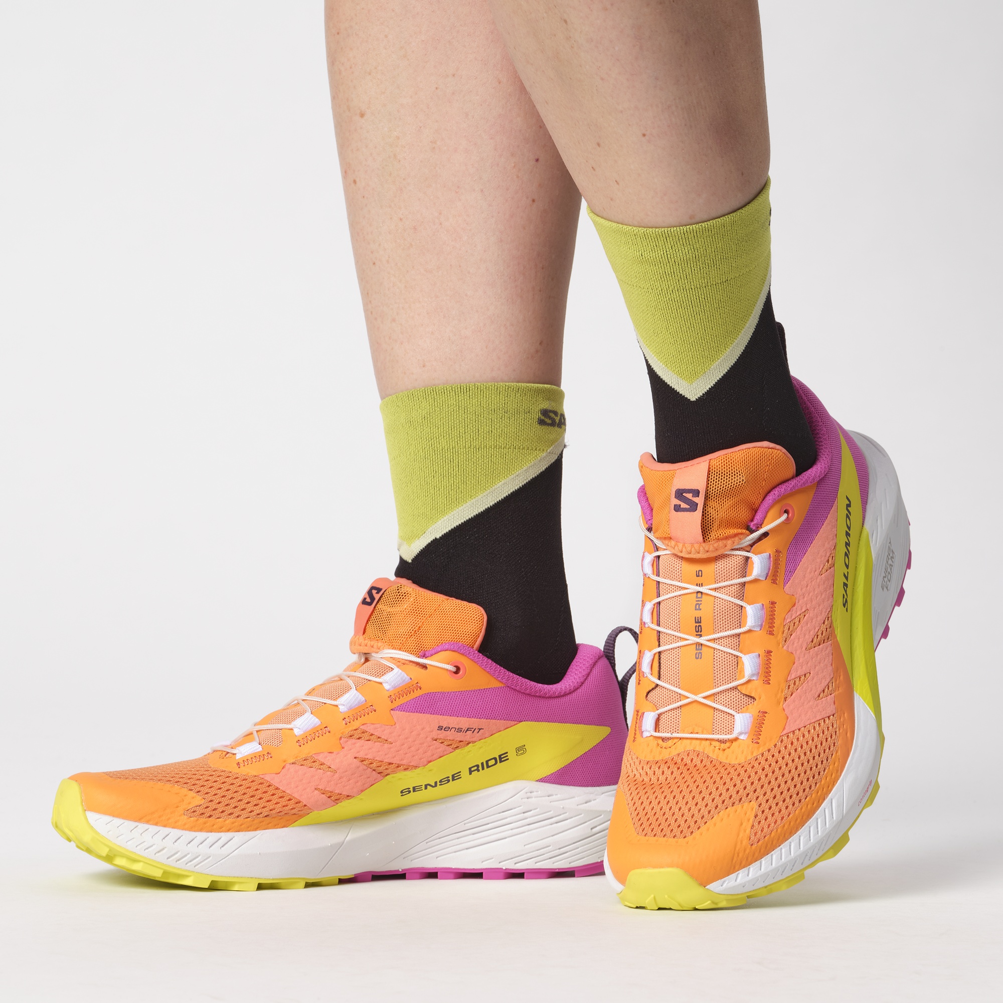 Salomon Sense Ride 5 Cross-country Running Shoes In Multicolor