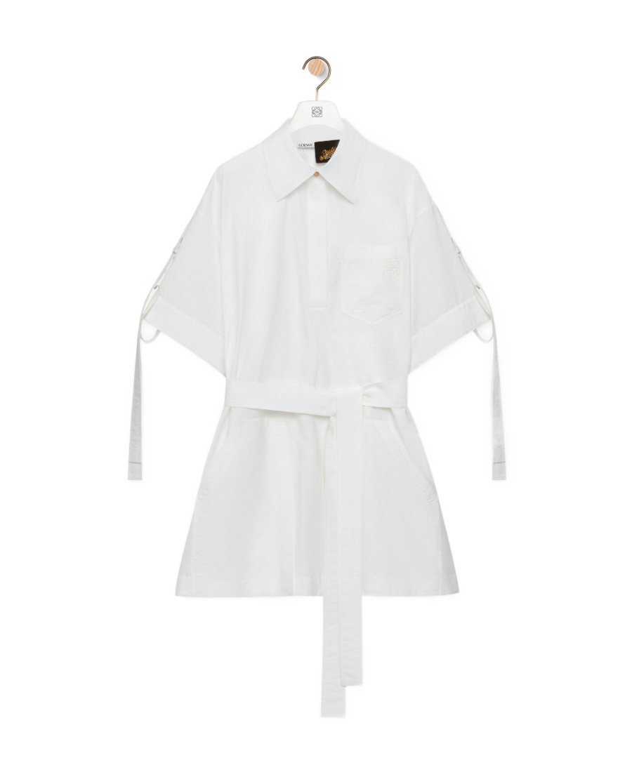 Loewe Workwear Mini Dress In Cotton