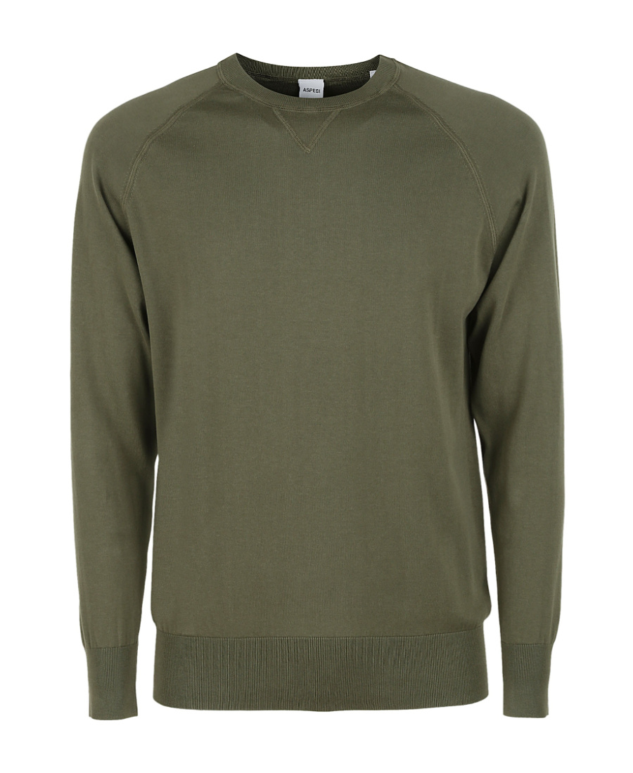 ASPESI ASPESI CREWNECK RIBBED HEM JUMPER