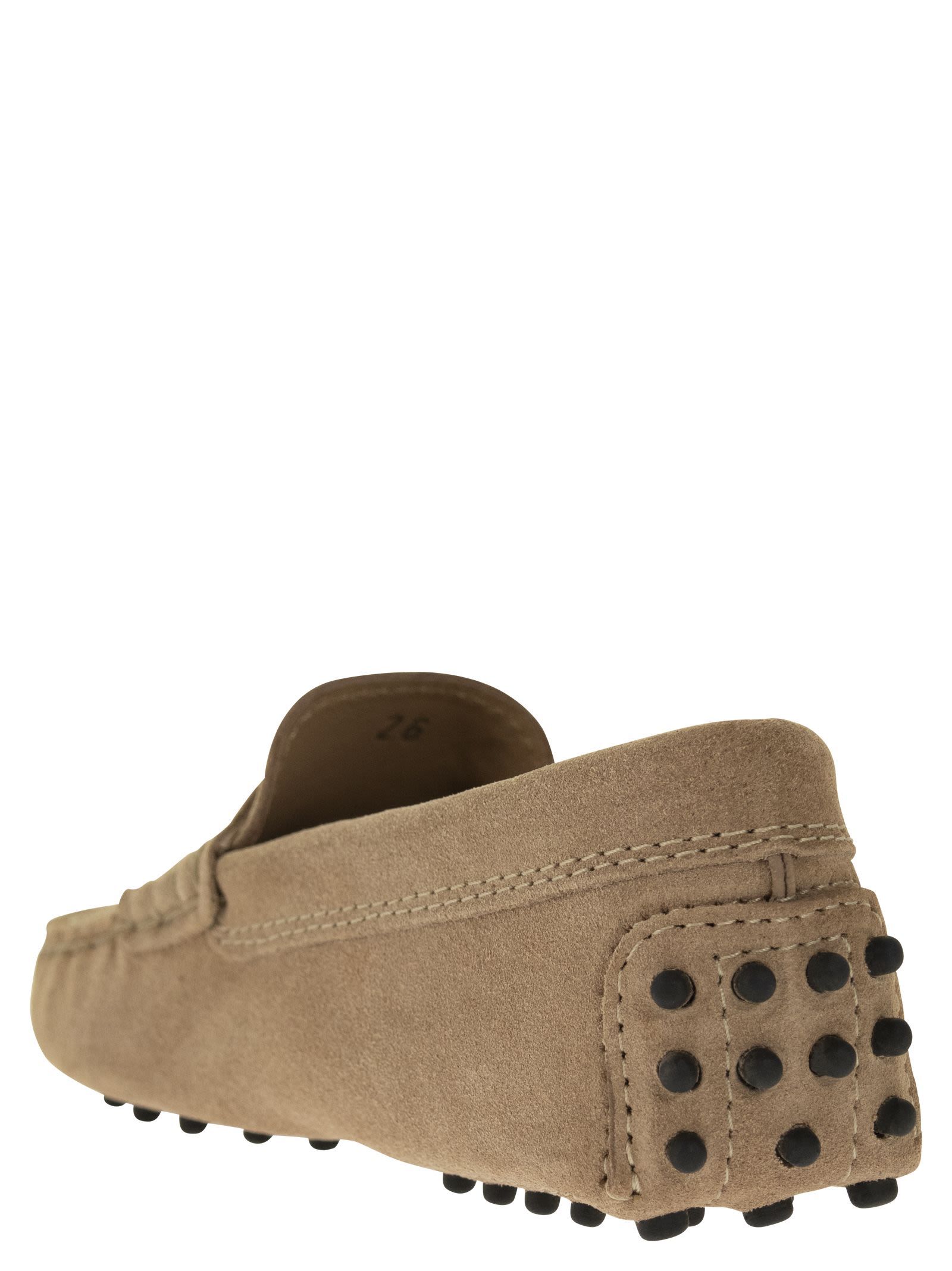 Tod's Slip-on Suede Loafers In Brown