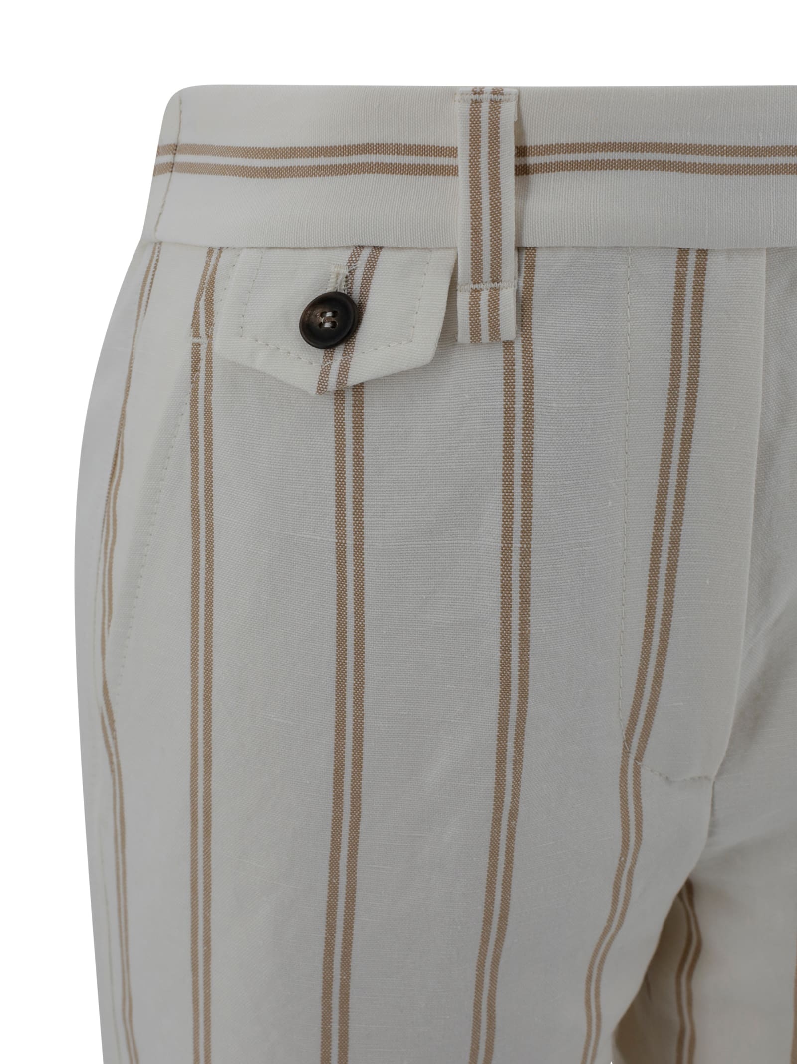 Brunello Cucinelli Belt Loops Slacks In Gray