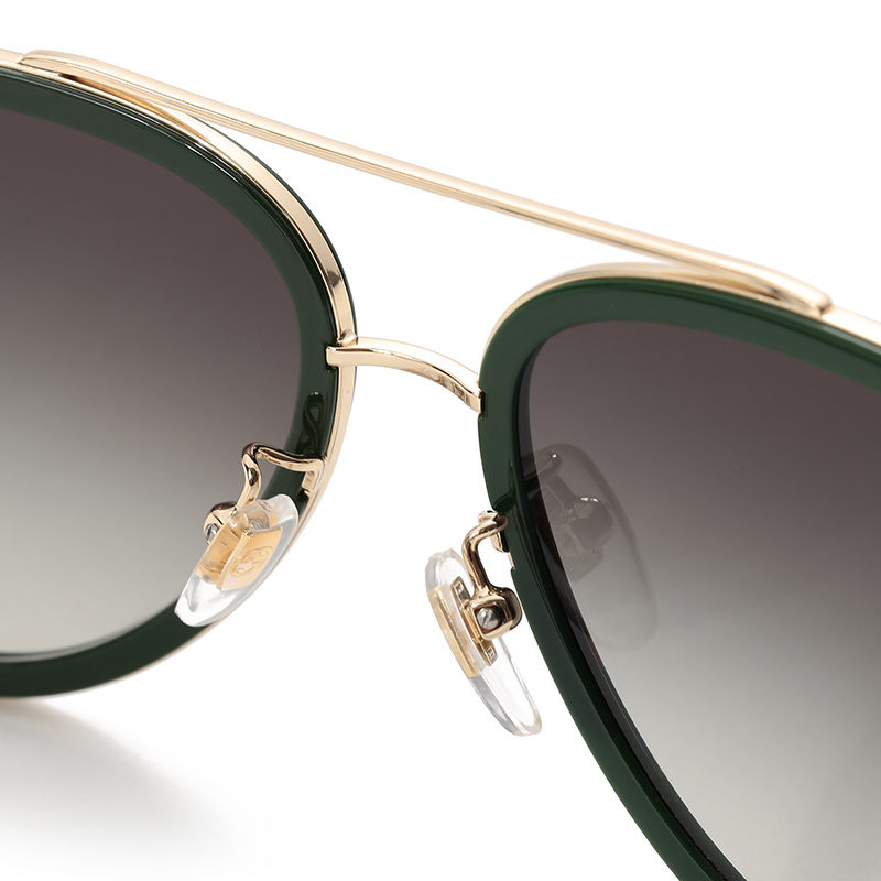 Gucci Aviator Shaped Sunglasses In Multicolor
