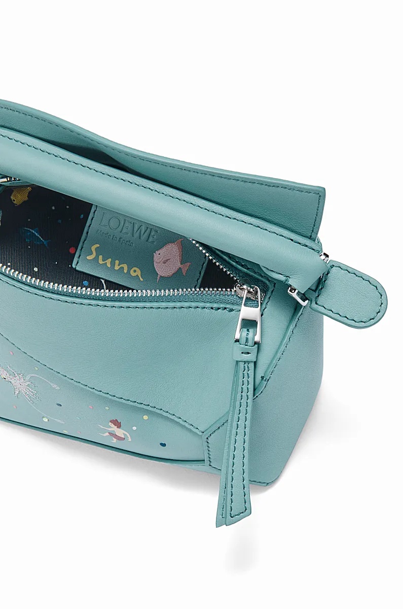 Loewe Squid Mini Shoulder Bag In Blue