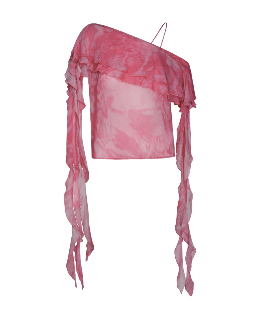 Blumarine Pink Viscose Blouse In Pink