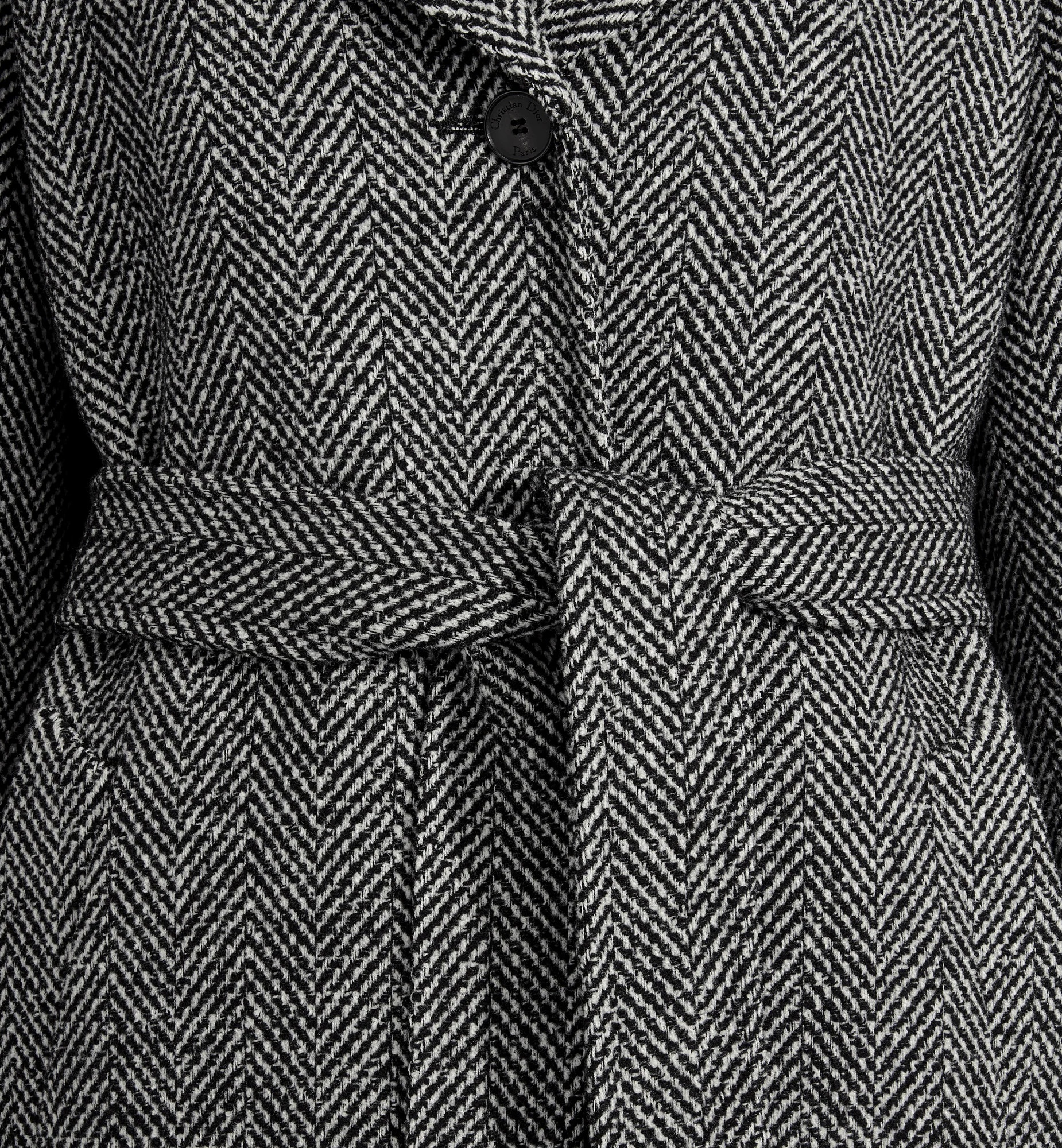 Dior Coat With Belt In Black