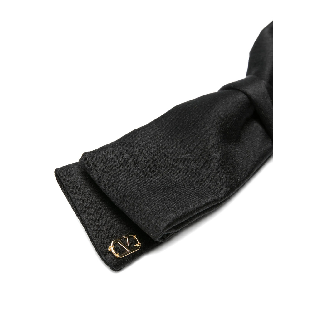 Valentino Hair Bow Design Accessories Collection In Black