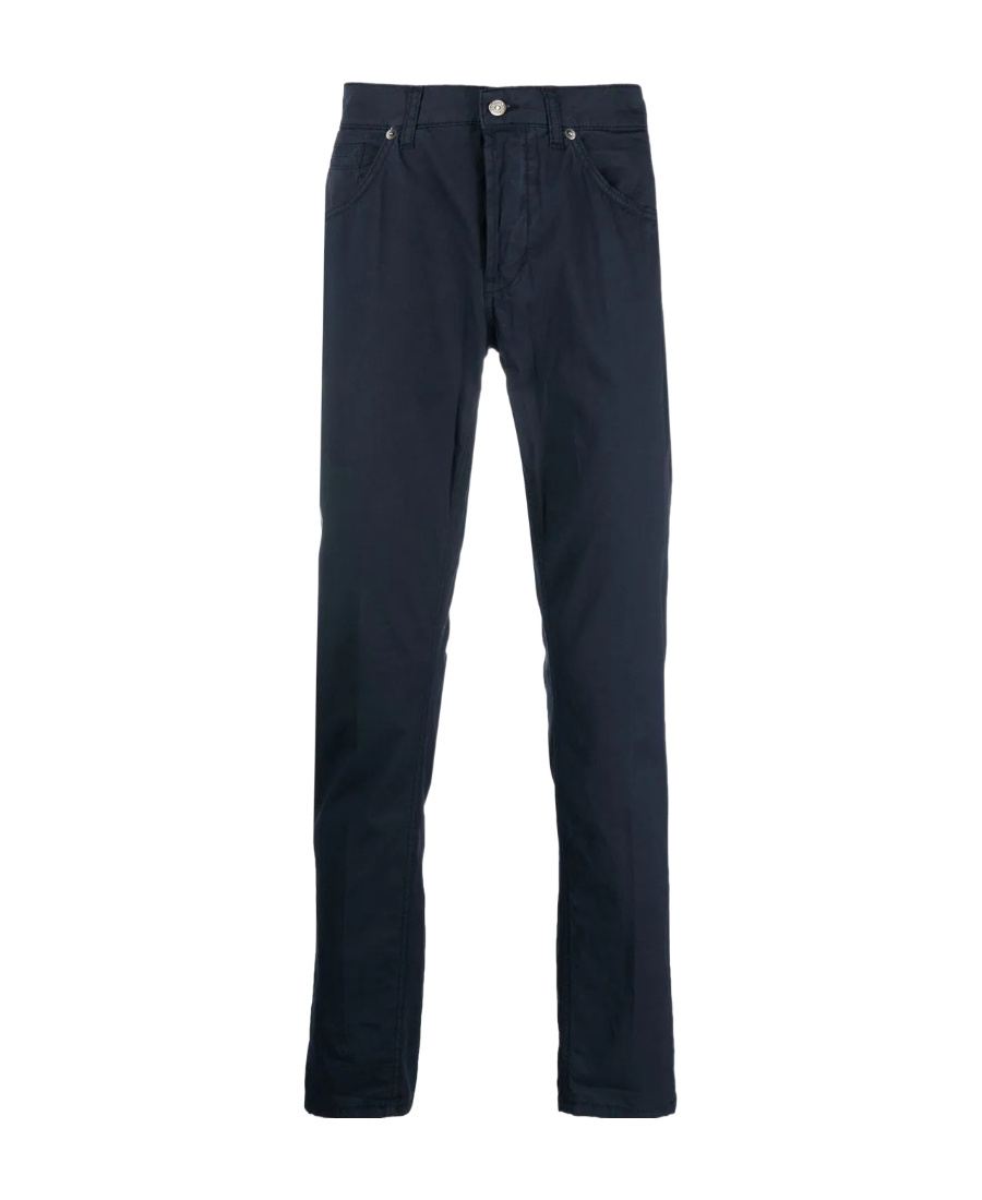 Dondup Mid-rise Straight-leg Jeans In Black