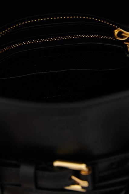 Moschino Structured Silhouette Handbag Top Handles In Black