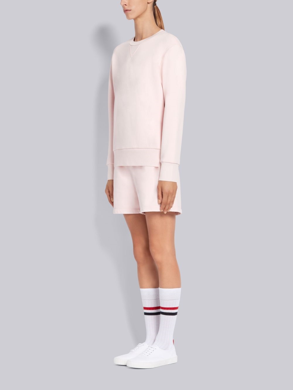 Thom Browne Heritage Canvas Sneakers In White