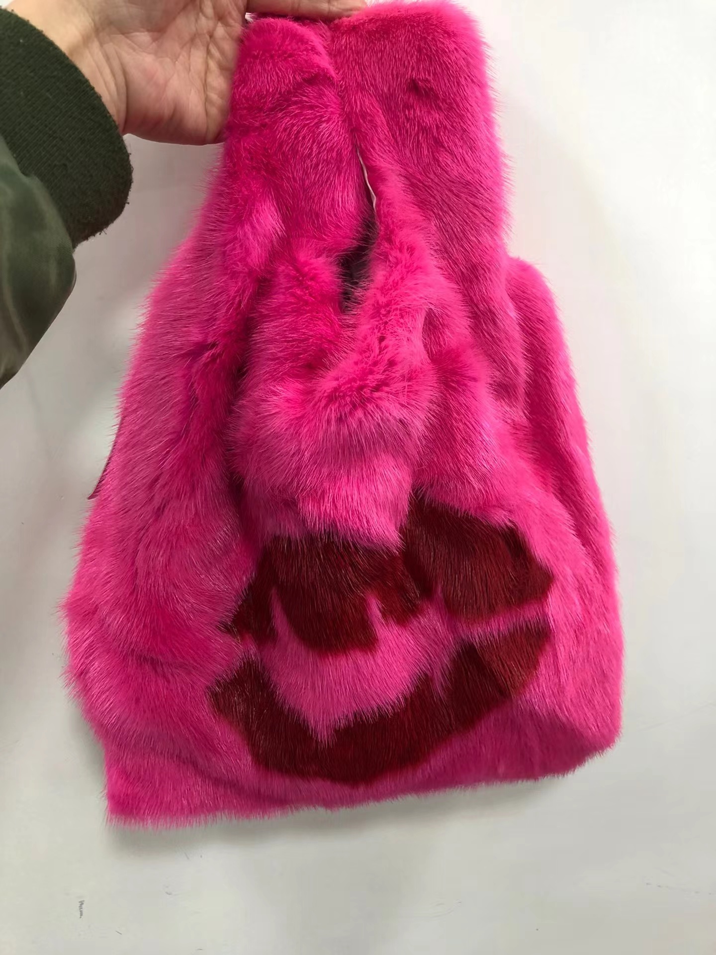 Simonetta Ravizza Red Lip Printed Pattern Handbag In Pink