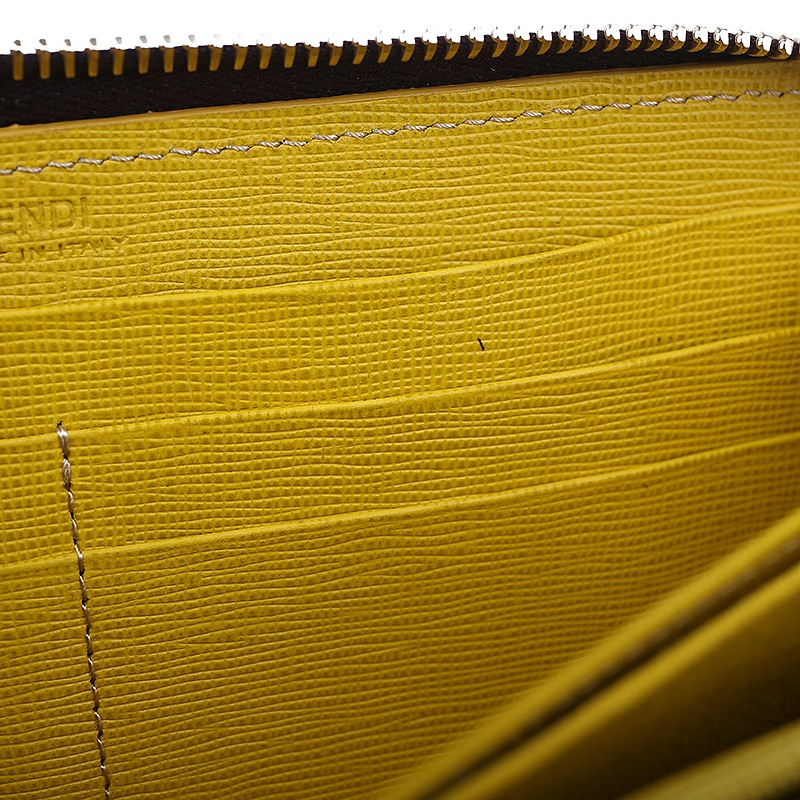 Fendi Gradient 'crayons' Wallet In Yellow