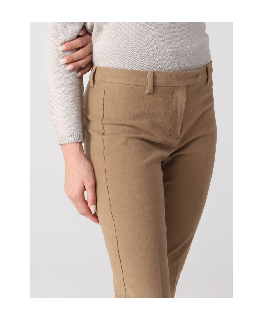 Max Mara Straight Casual Pants In Nude