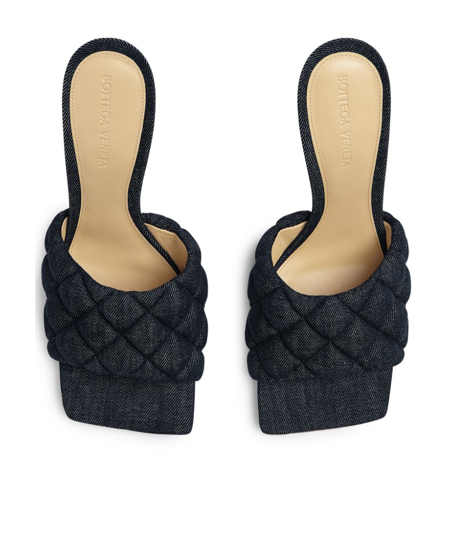 Bottega Veneta Padded High-heeled Sandals In Black
