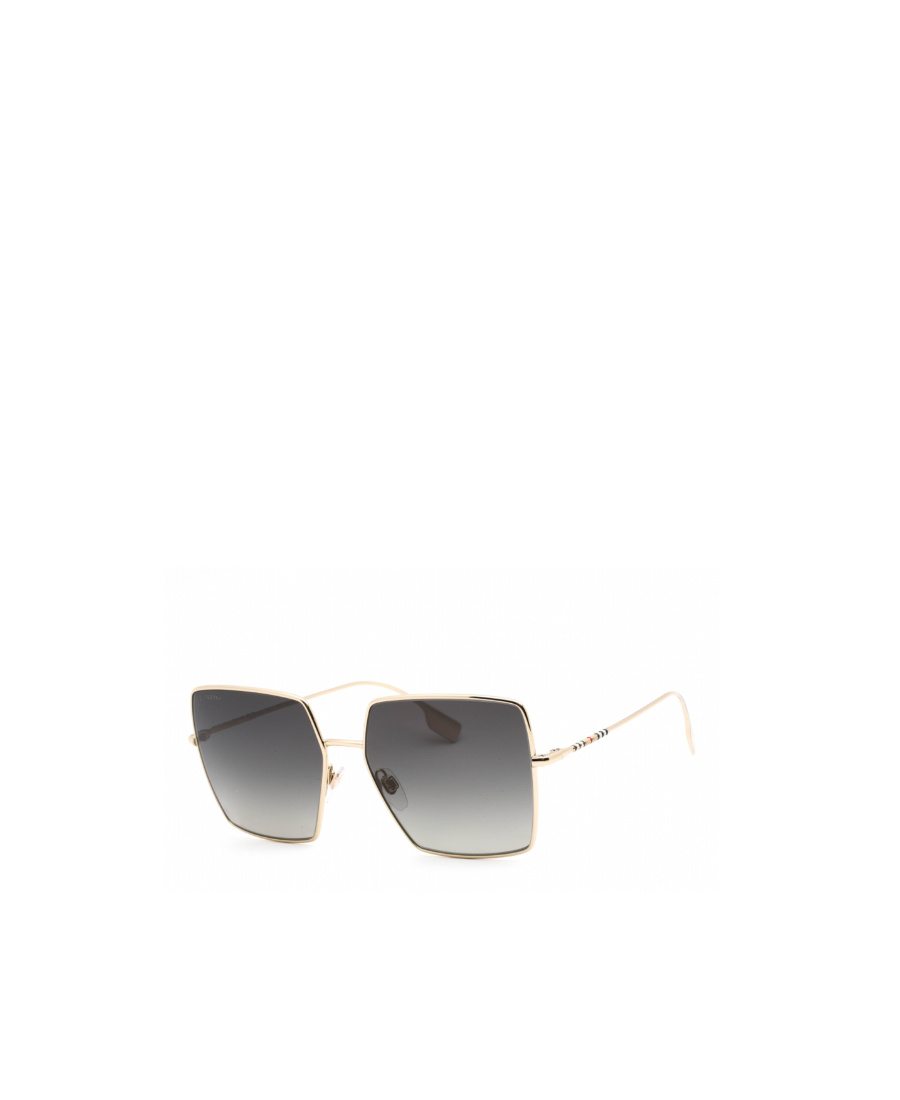 Burberry Womens Gold Be3133 Daphne Square-frame Metal Sunglasses In Black