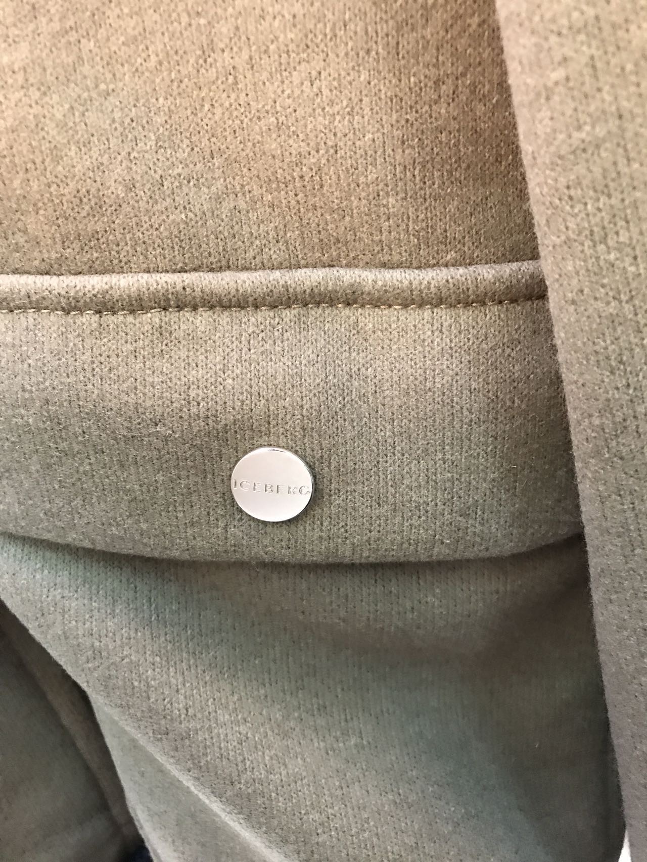Iceberg Short-style Casual Jacket With A Hat In Brown