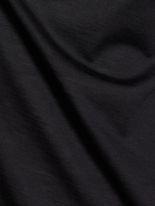 Brunello Cucinelli Men Black Jersey Faux Layering T-shirt