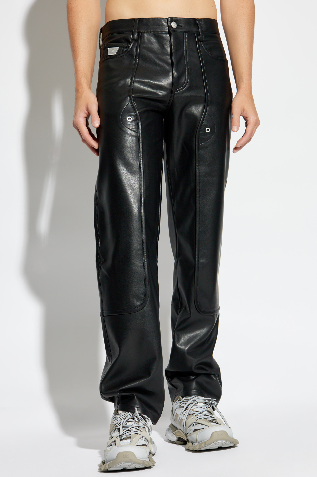 Misbhv Appliqué-logo Trousers In Black