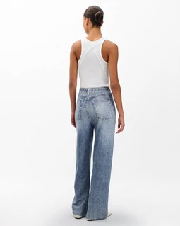 Rag & Bone Miramar Wide-leg Pants In Blue