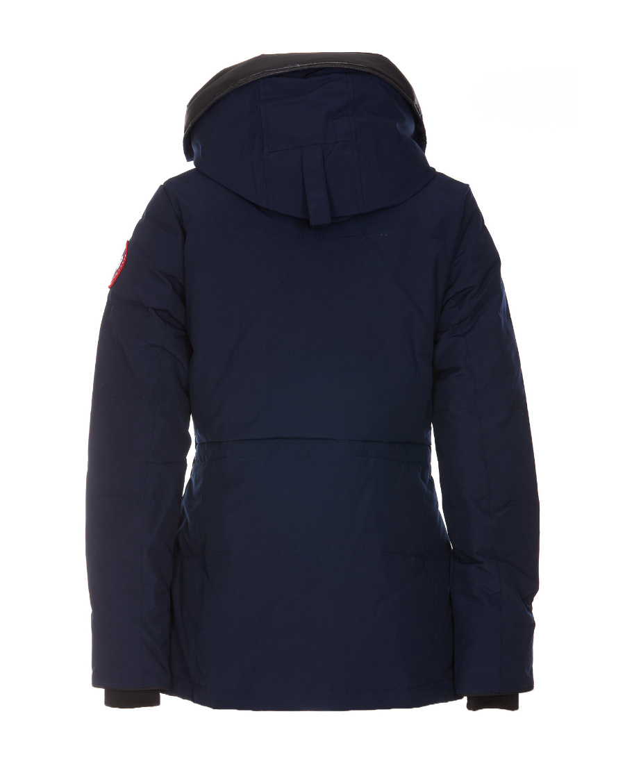 Canada Goose Hooded Padded Coat In Black