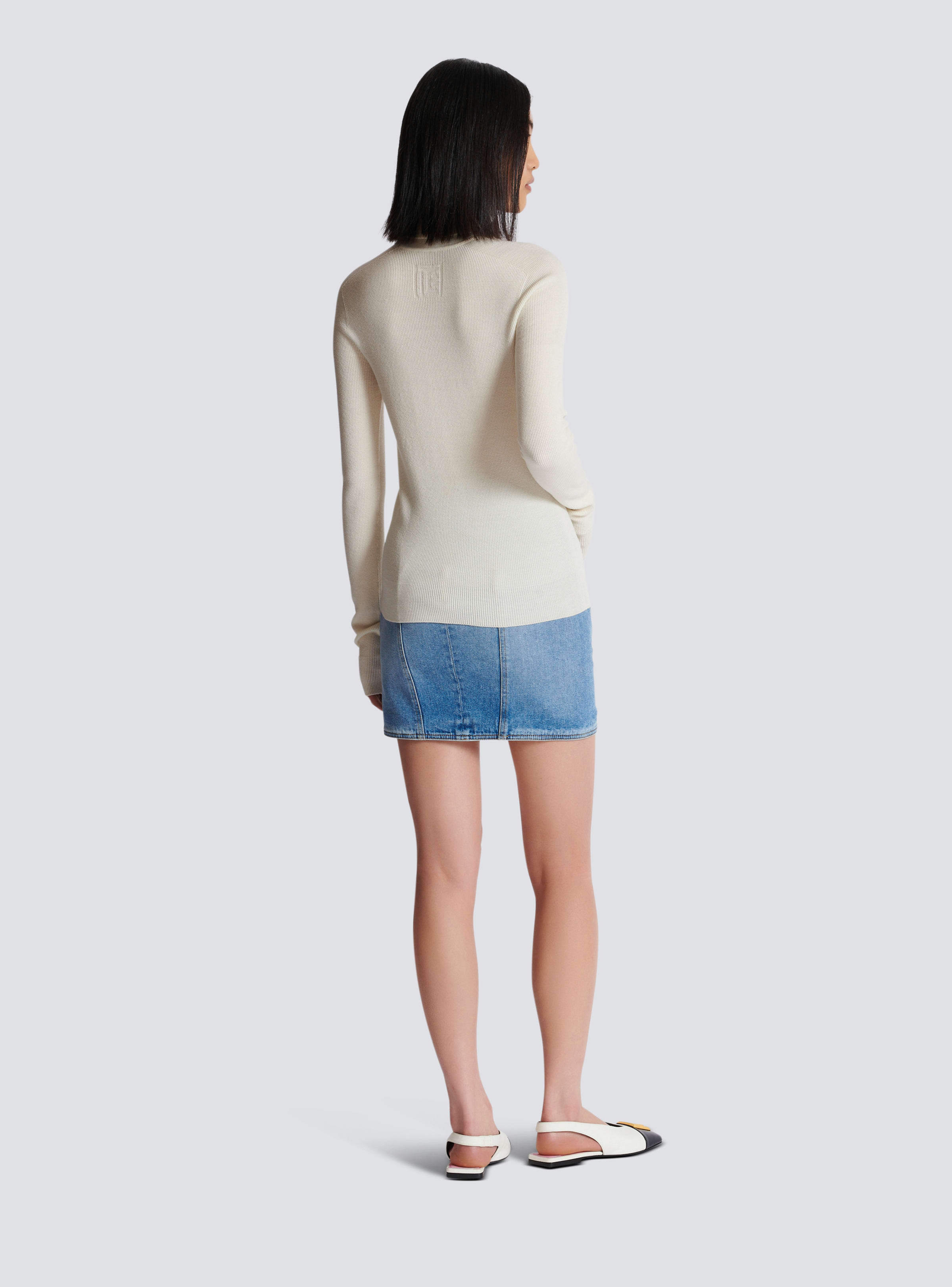 BALMAIN KNITTED TURTLENECK SWEATER