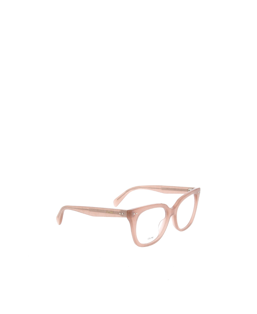 Celine Logo Flat Mirror In Pink