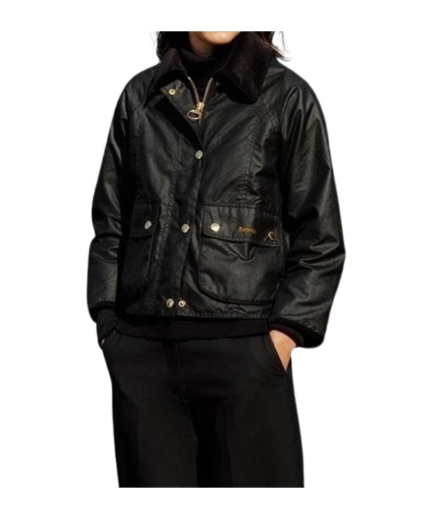 Barbour Long-sleeved Casual Jacket In Black