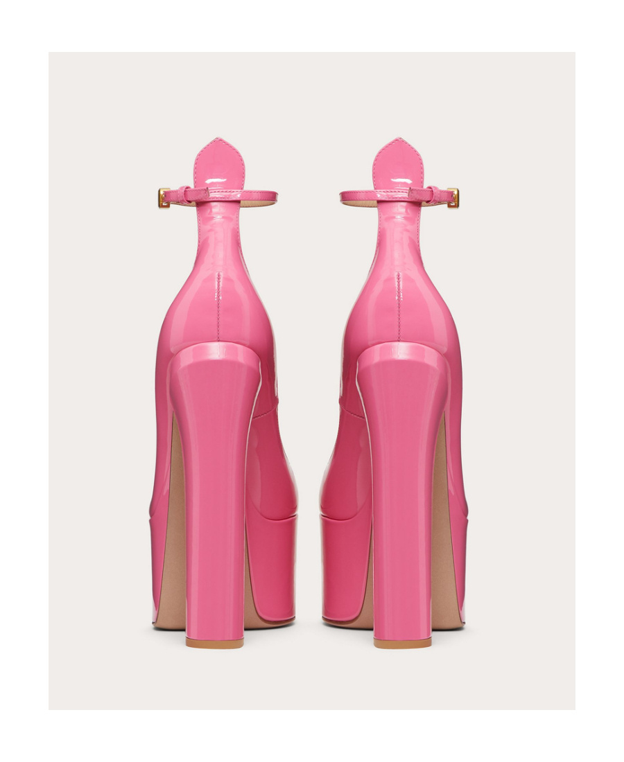 Shop Valentino Tan-go 155mm Platform Pumps In Pink