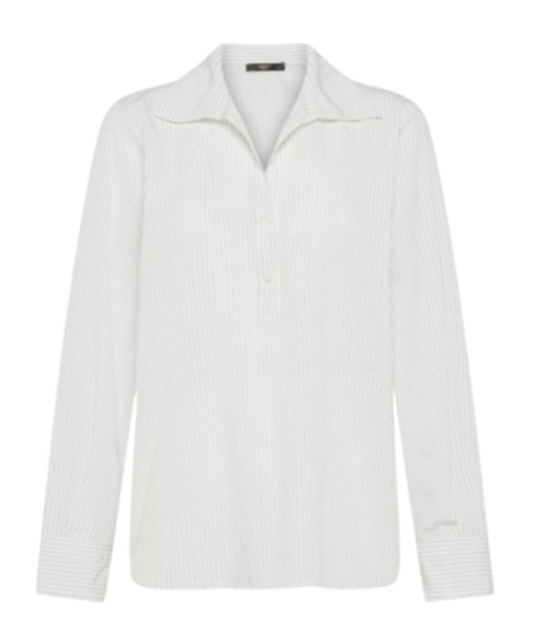Seventy Lightweight Nylon-viscose Blend Shirt In White