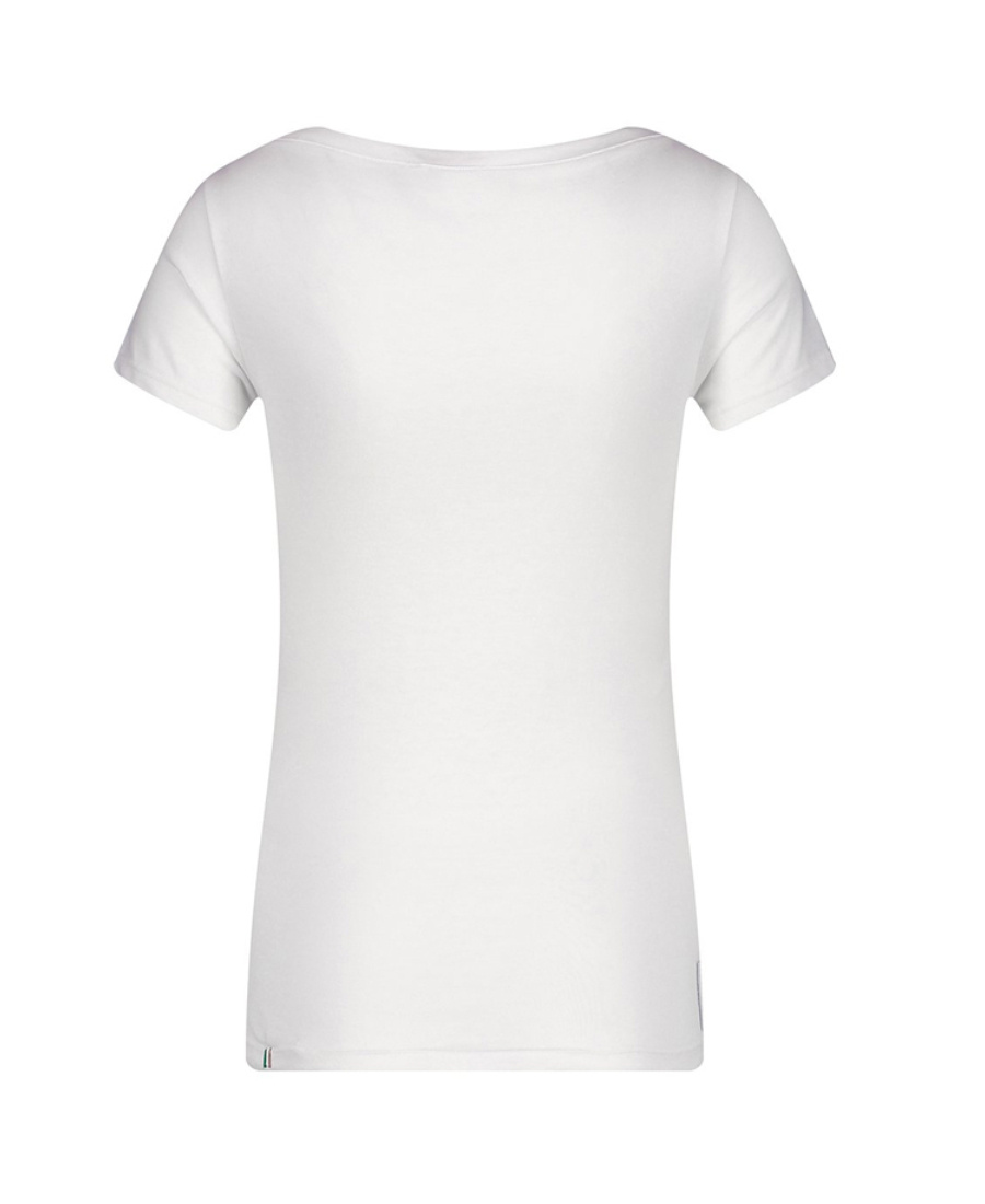 Armani Jeans Logo Letter Printed Short-sleeved T-shirt In White