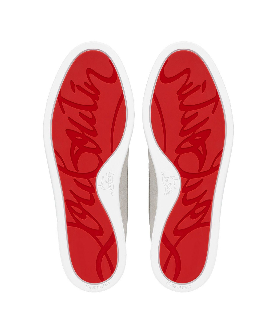 Shop Christian Louboutin Varsiboat Loafers In Nude