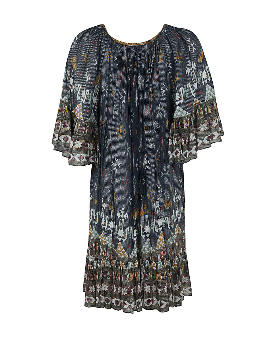 Isabel Marant Étoile Loane Volant Mini Dress In Black