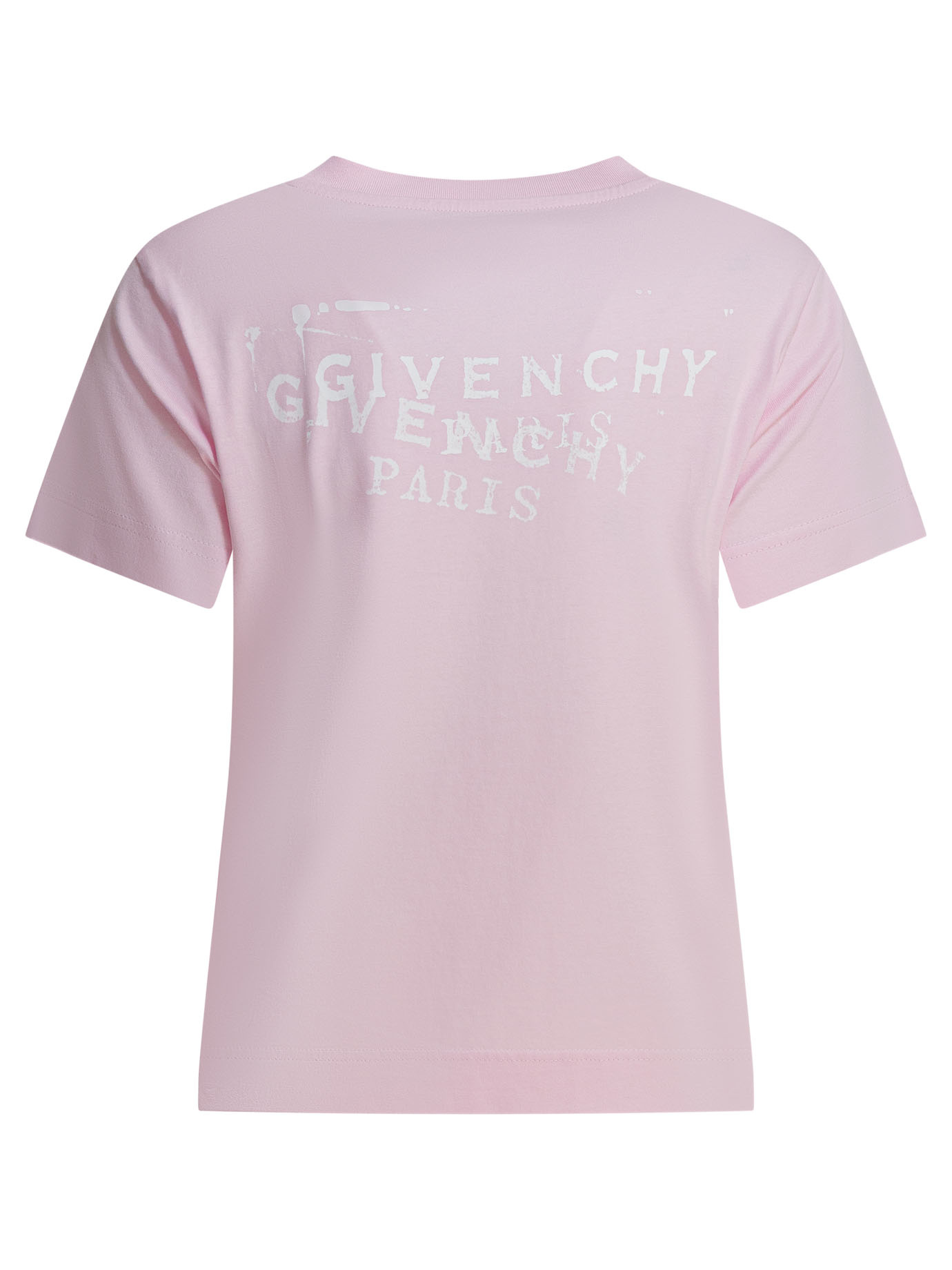 Givenchy Logo Printed Crewneck T-shirt In Pink
