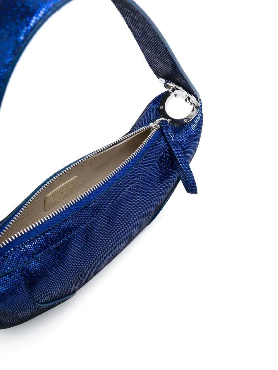 By Far Logo Handbag In Blue