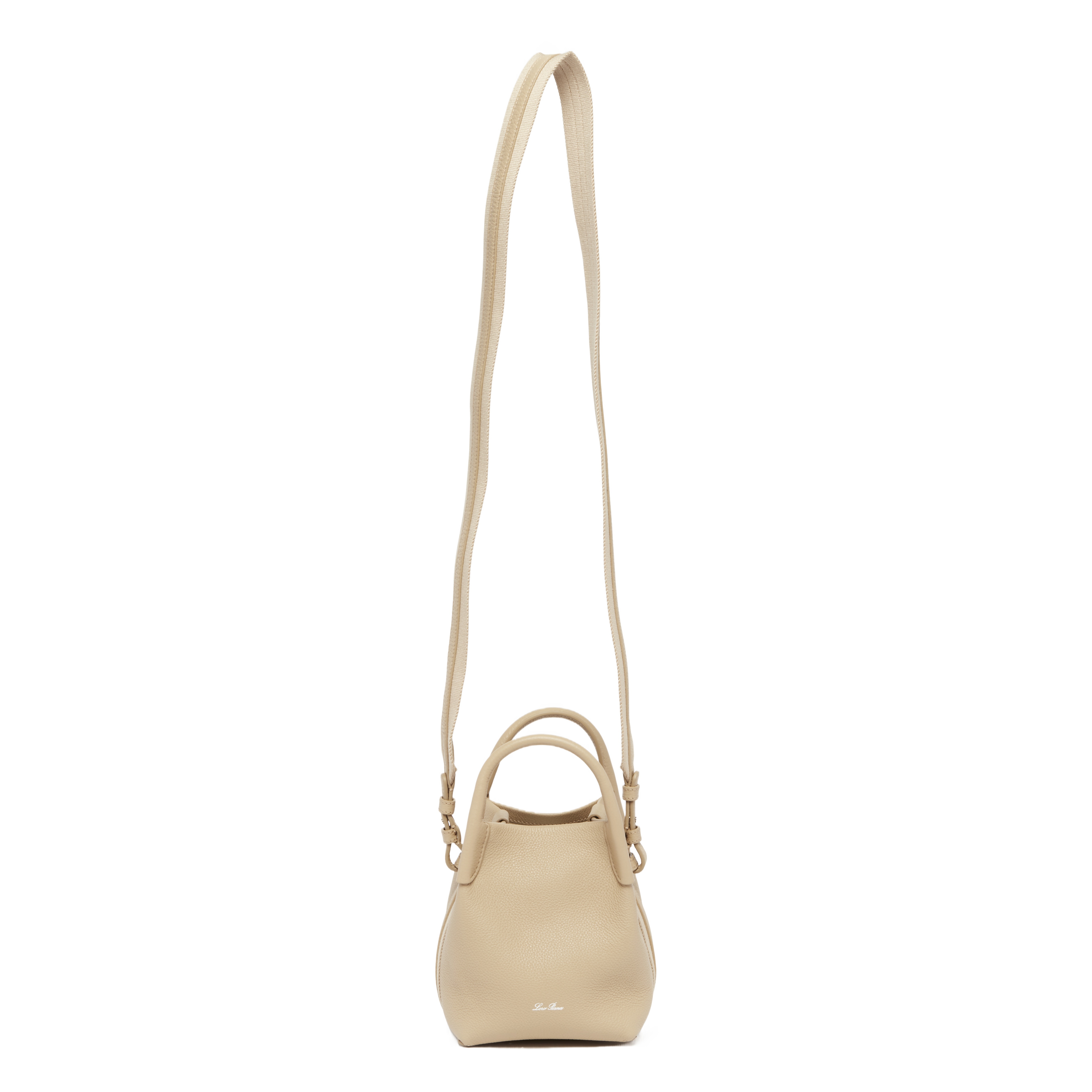 Loro Piana Bale Micro Suede Tote Bag In Nude