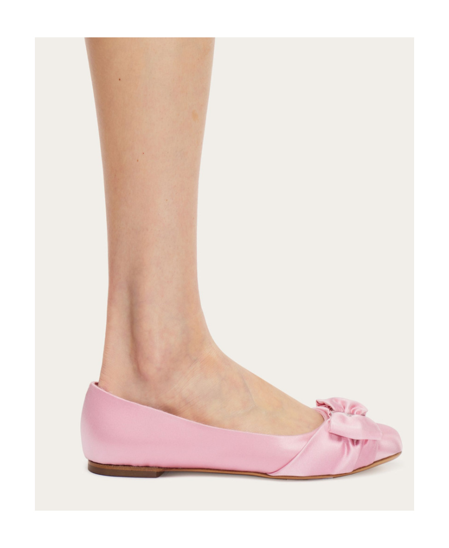 Ferragamo Vara Bow-detailing Leather Loafers In Pink