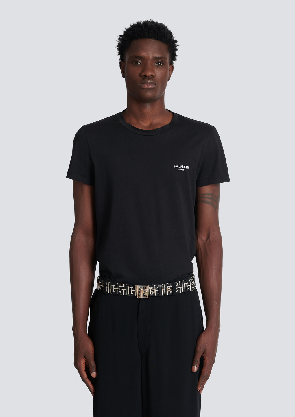 BALMAIN BALMAIN MONOGRAMMED BUCKLE BELT