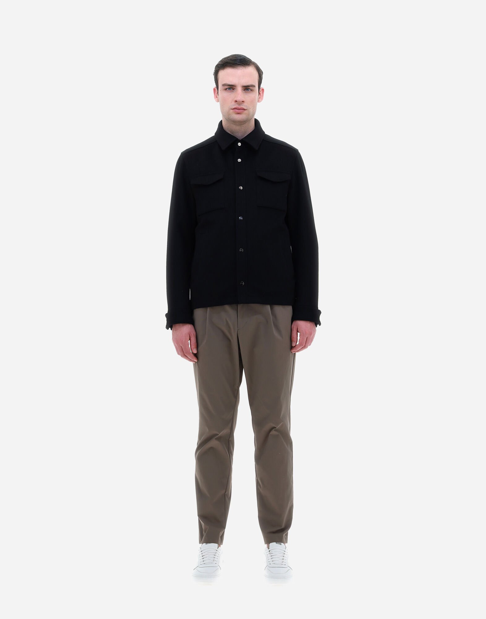 HERNO HERNO BUTTONED SHIRT JACKET