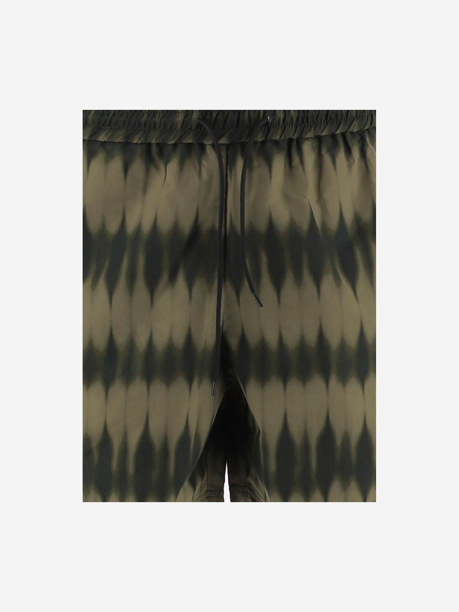 Apc A.p.c. Men Swimsuit With Print In Green